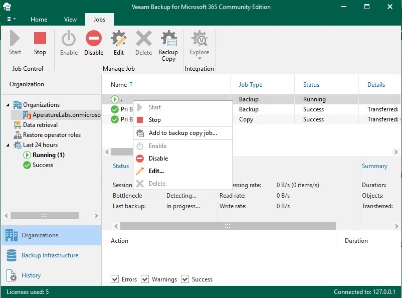 Veeam Backup for Microsoft 365