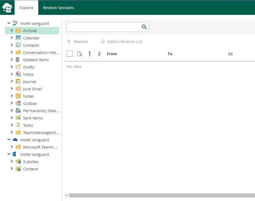 Veeam Backup for Microsoft 365