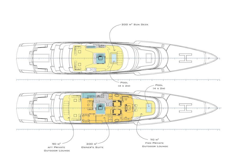 Superyacht 90 mt Sport Concept