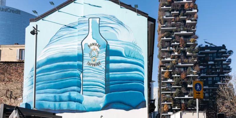 Bombay Sapphire murales Milano