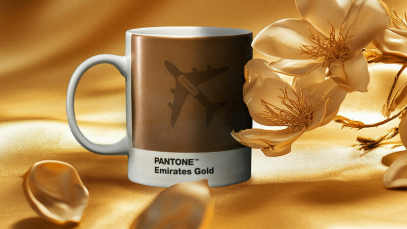 Tazza mug Emirates x Pantone Gold