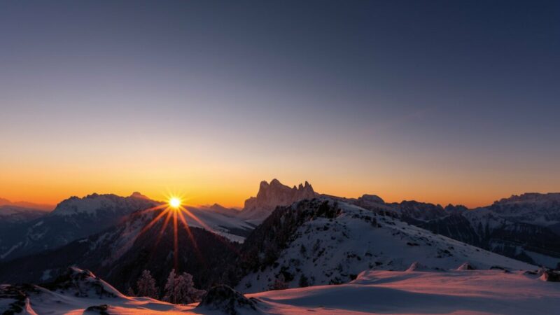 Val Gardena tramonto