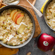 risotto con mele e brie